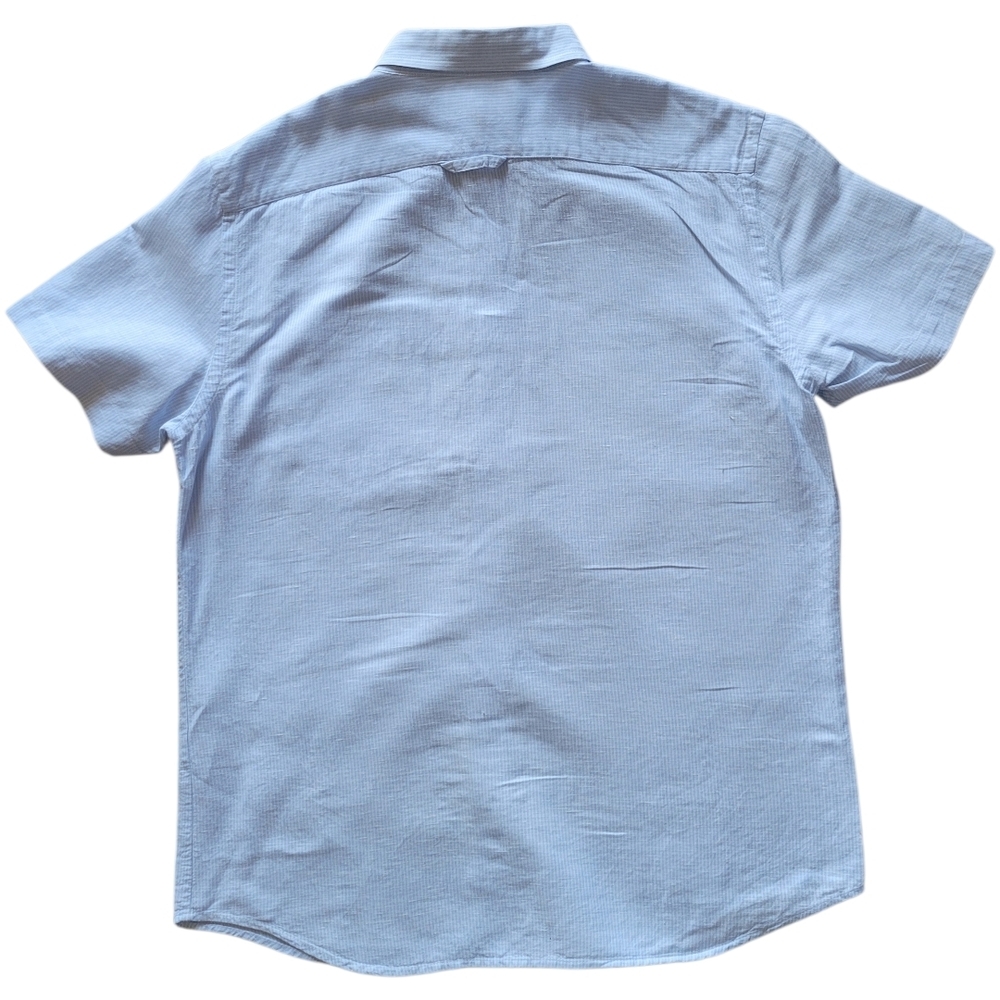 Banana Republic Men's Blue Casual Button Down Shirt Linen Cotton Blend - Picture 3 of 6